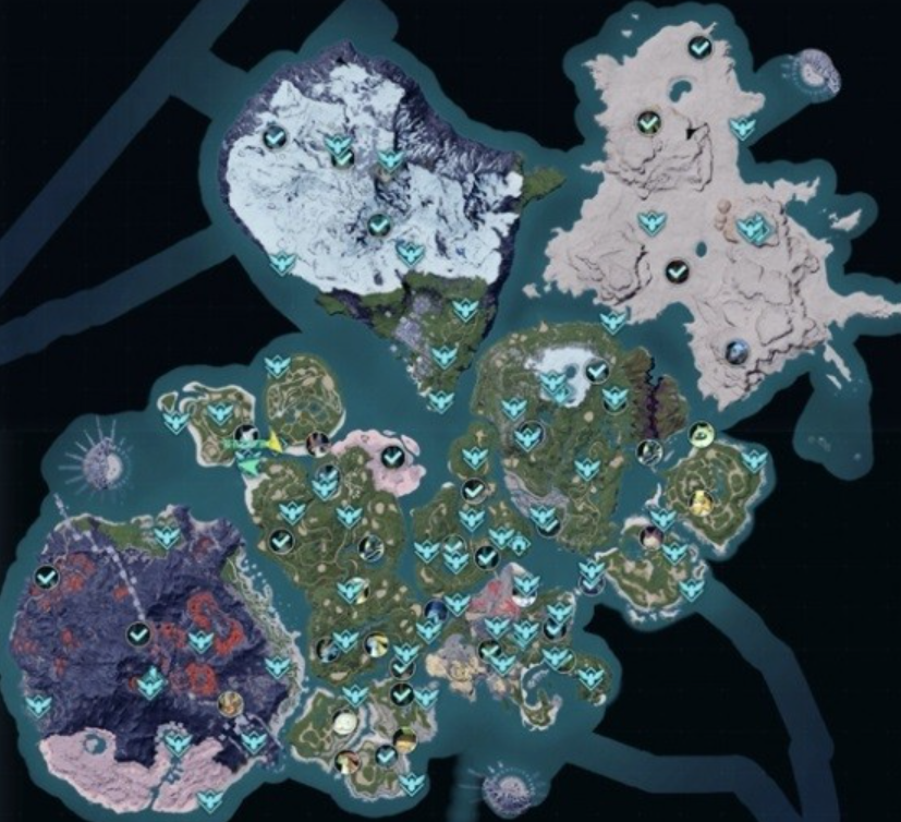 《幻兽帕鲁》全地图的点位都是什么？位置介绍一览